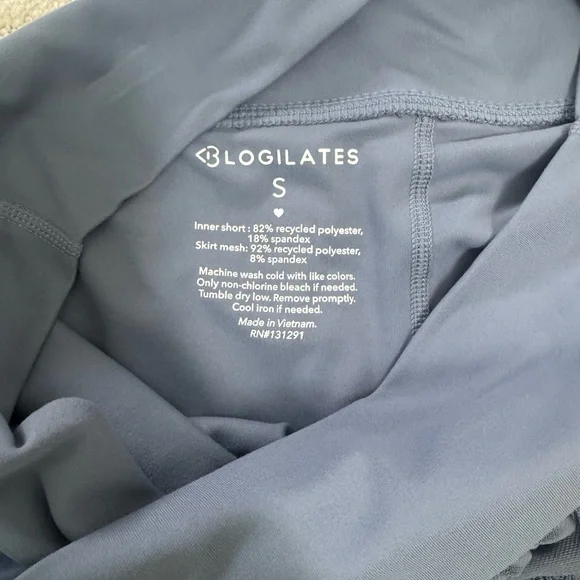 Blogilates Target Collection Ballerina Skort Skirt Steel Blue Size S - Picture 4 of 5